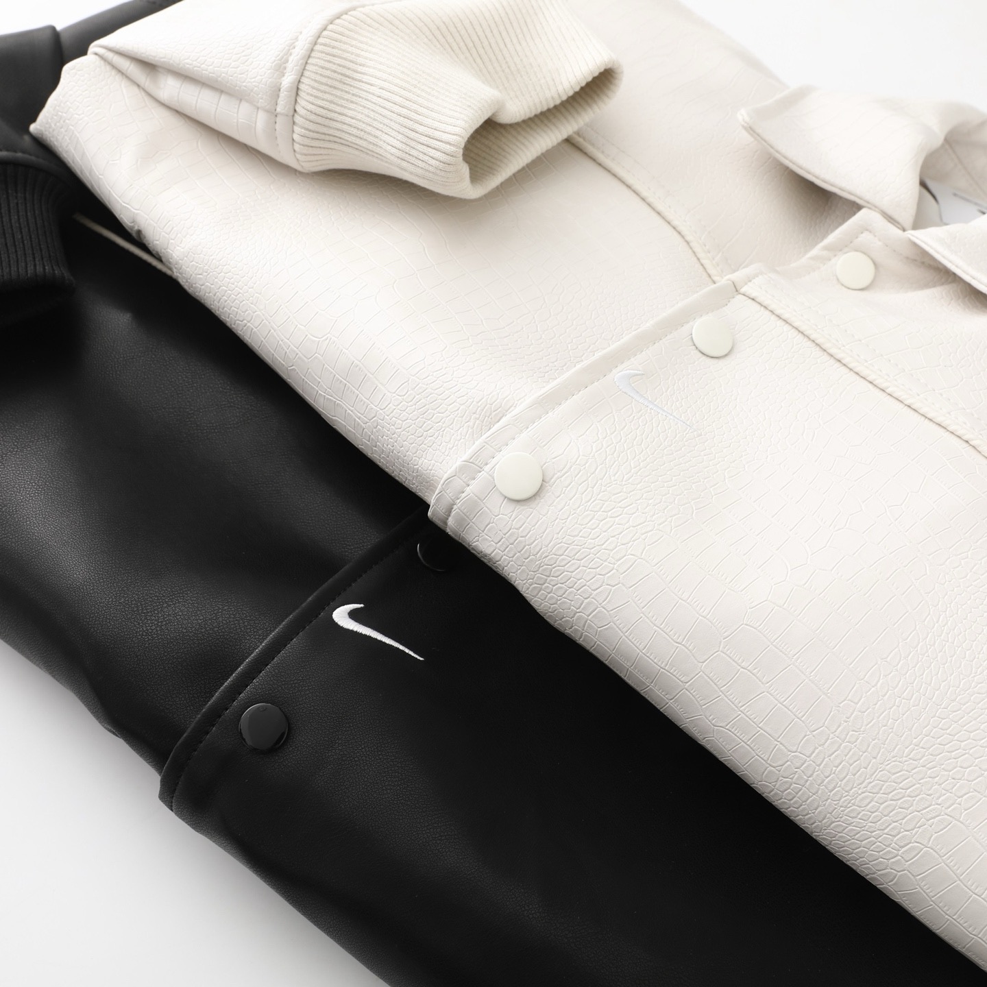 Imagen 3 de Supreme Nike Leather Varsity Jacket White